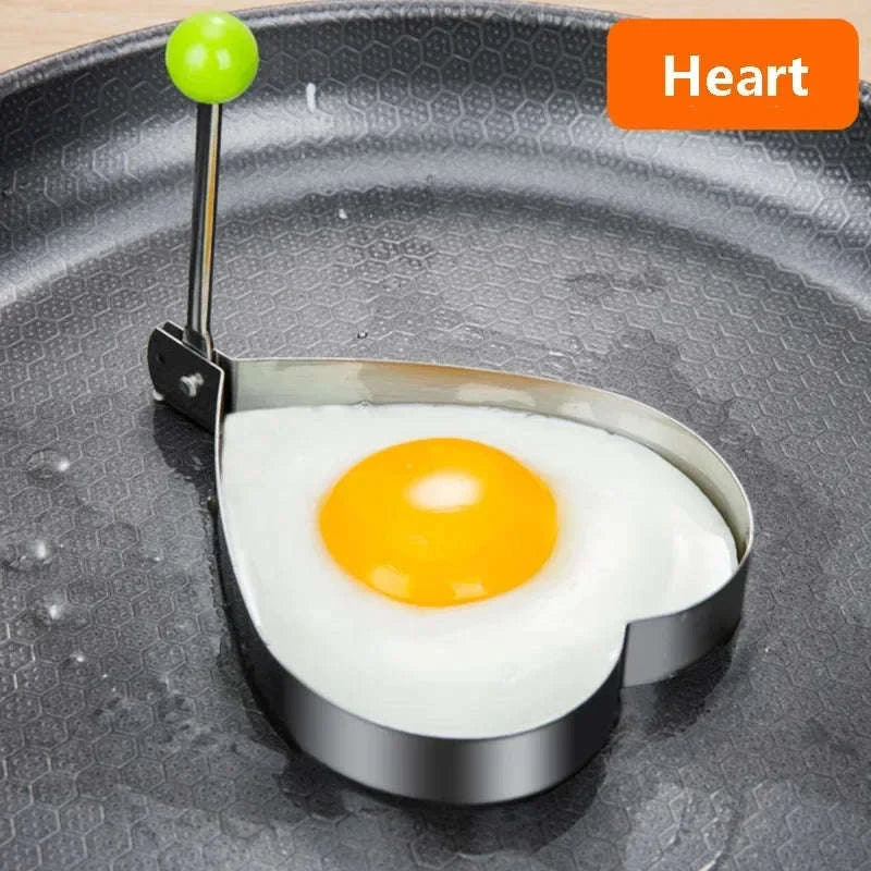 Heart-Shaped Stainless Steel Egg & Pancake Mold-Style 2