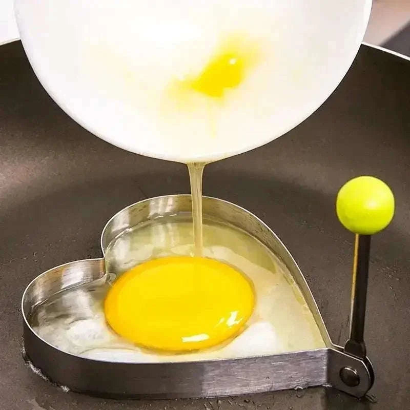 Heart-Shaped Stainless Steel Egg & Pancake Mold-Style 2