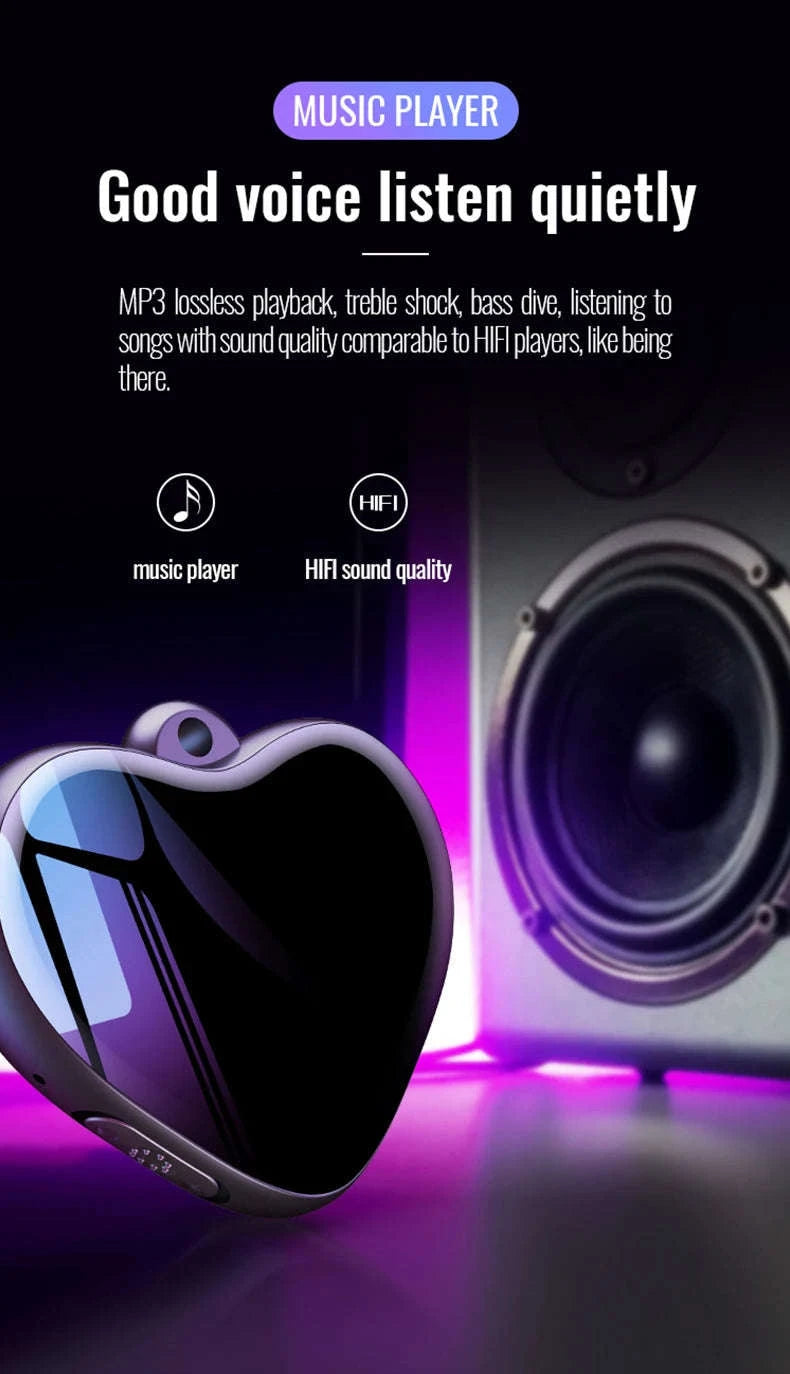 Heart-shaped Voice Recorder Q66-With iPhone OTG / CHINA / 8 GB