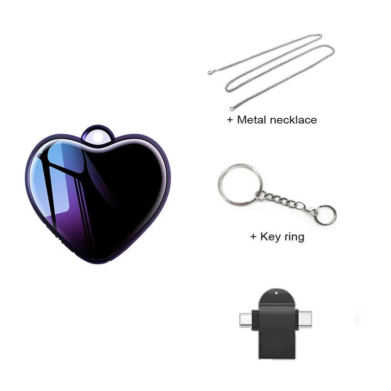 Heart-shaped Voice Recorder Q66-With iPhone OTG / CHINA / 8 GB