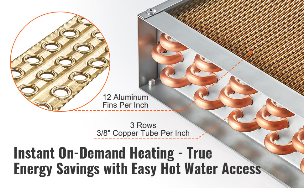Troca de calor SucceBuy Water to Air 18" x 20" para fornos de madeira ao ar livre - Aquecimento e arrefecimento residencial e aquecimento de ar forçado