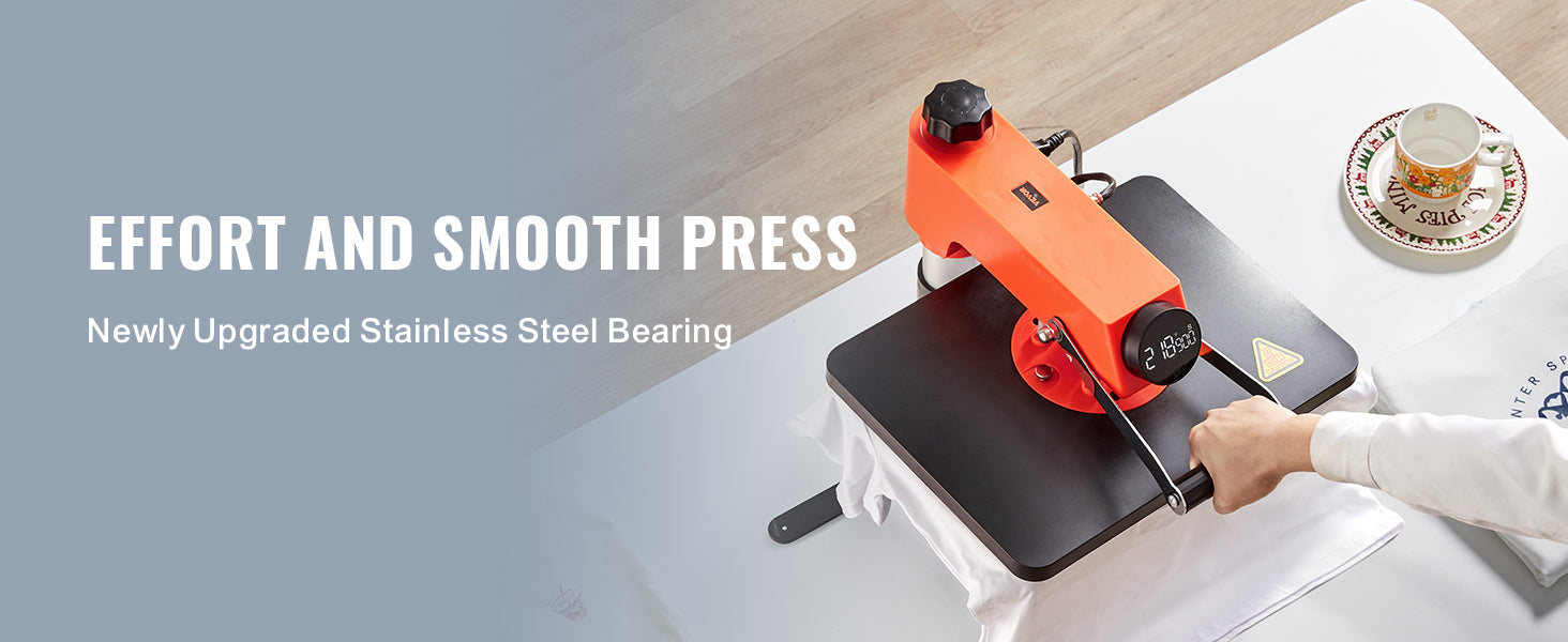 12x15 Heat Press Machine 5-in-1 Swing Away Sublimation Kit