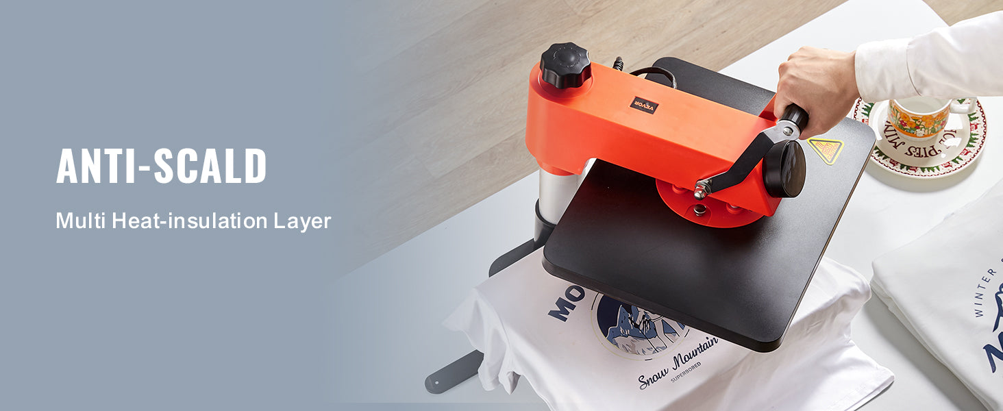 12x15 Heat Press Machine 5-in-1 Swing Away Sublimation Kit