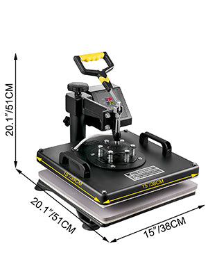 8-in-1 Heat Press Machine 12x15 & 15x15 Sublimation Kit