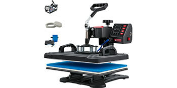 5-in-1 Heat Press Machine 12x15" Clamshell Digital Control