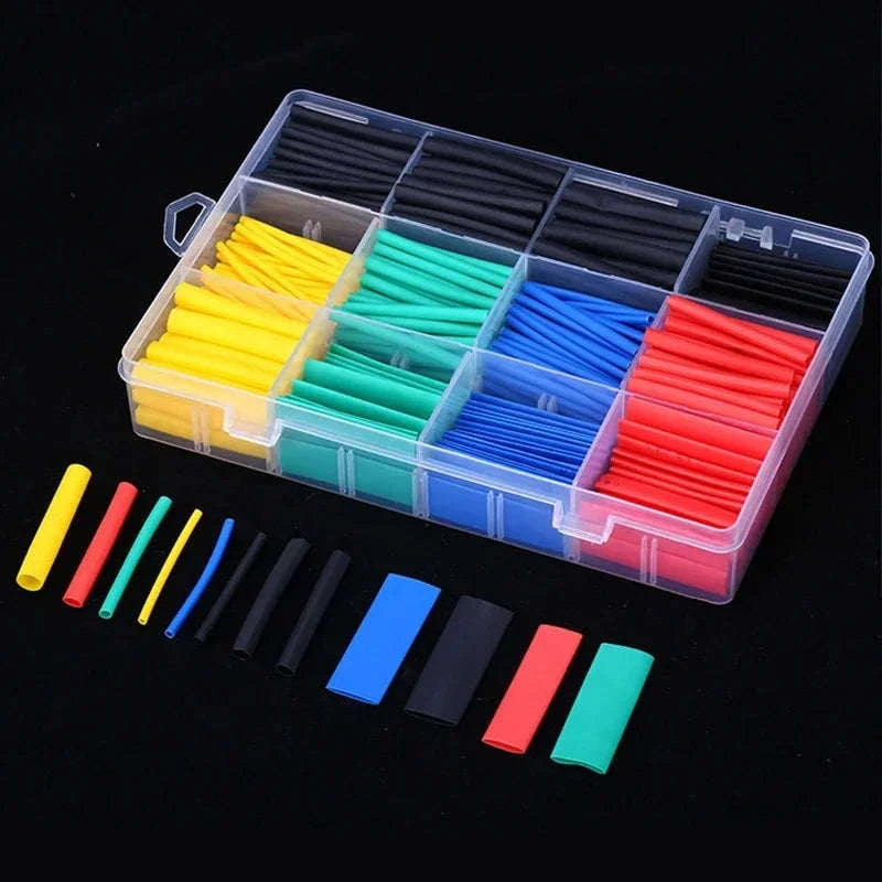 Heat Shrink Tube Kit – Thermoresistant Insulation Tubing-Black- 330pcs(box) / Mixed-size