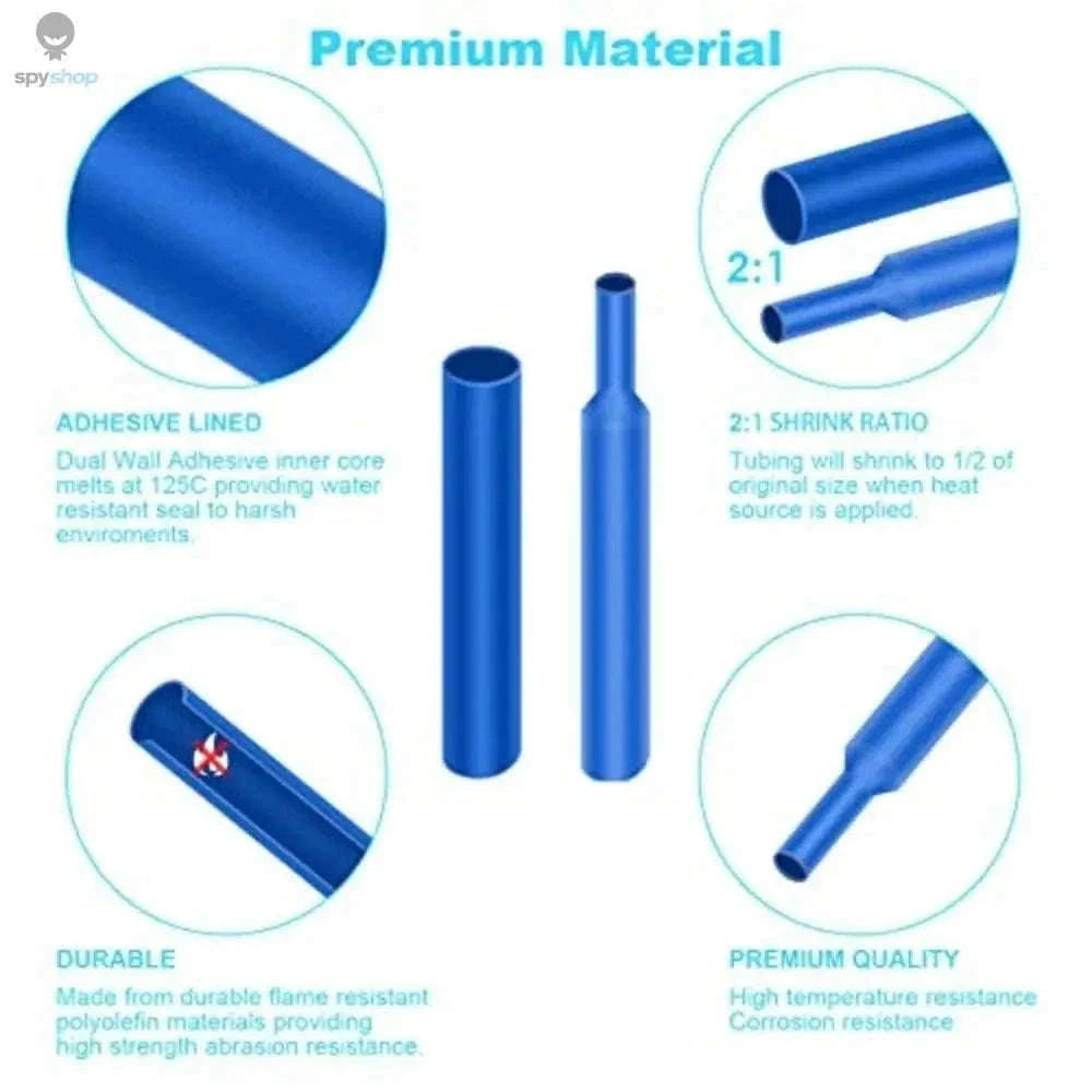 Heat Shrink Tubing Kit for Clean, Secure Wire Protection-127PCS(220V EU Plug)