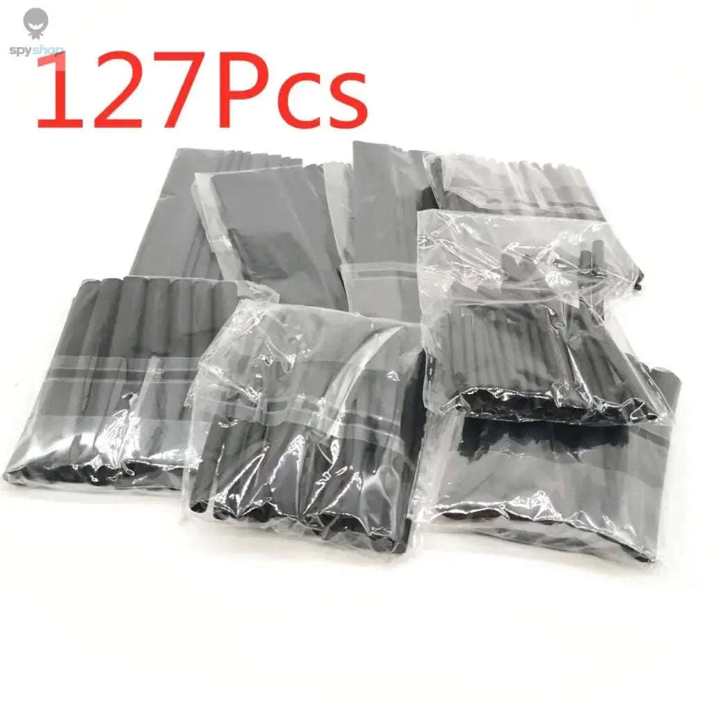 Heat Shrink Tubing Kit – Reliable Insulation for Wiring and Repairs-127 Black no Box