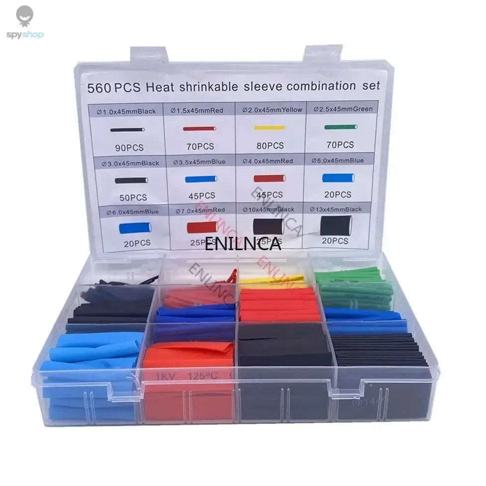 Heat Shrink Tubing Kit – Reliable Insulation for Wiring and Repairs-127 Black no Box
