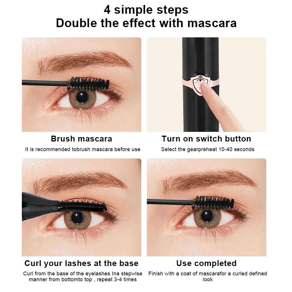 Heated Eyelash Curler with Fast Dual-Mode Heating-Black / United States