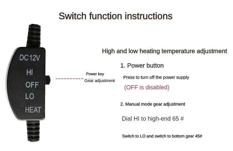 Heated Rear Car Seat Cover 12V Winter Heating Cushion-Black 12V