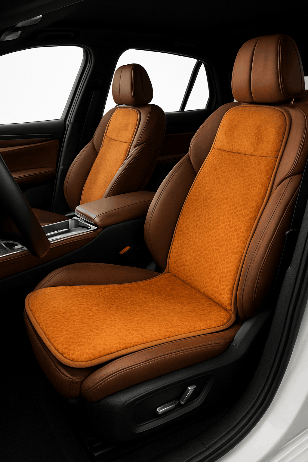 Heating Car Seat Cushion for Winter Driving-Black 1pc
