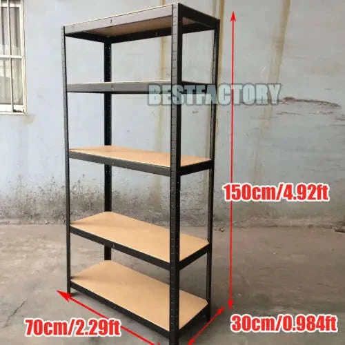 Heavy Duty 5‑Tier Garage Shelving Unit-180cm Red / UNITED KINGDOM