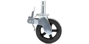 Heavy Duty 8" Scaffolding Swivel Casters Set with Dual Lock Brakes-4pcs / CZECH REPUBLIC