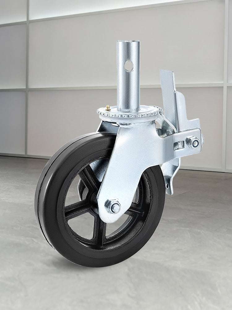Heavy Duty 8" Scaffolding Swivel Casters Set with Dual Lock Brakes-4pcs / CZECH REPUBLIC