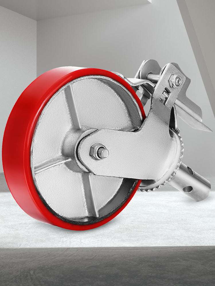 Heavy Duty 8" Swivel Caster Wheels Set with Brake – 4400 lbs Capacity-8 Inch / United States