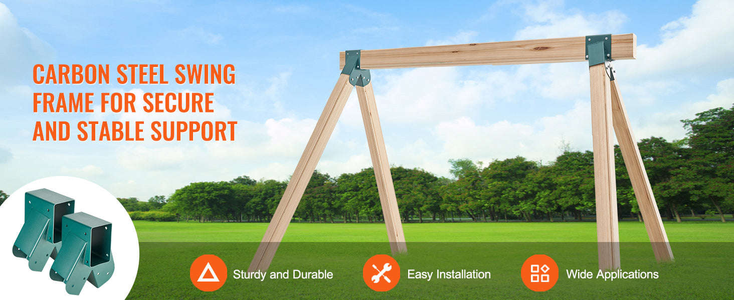 Heavy Duty A-Frame Swing Set Brackets with Mounting Hardware-2 pcs / CZECH REPUBLIC