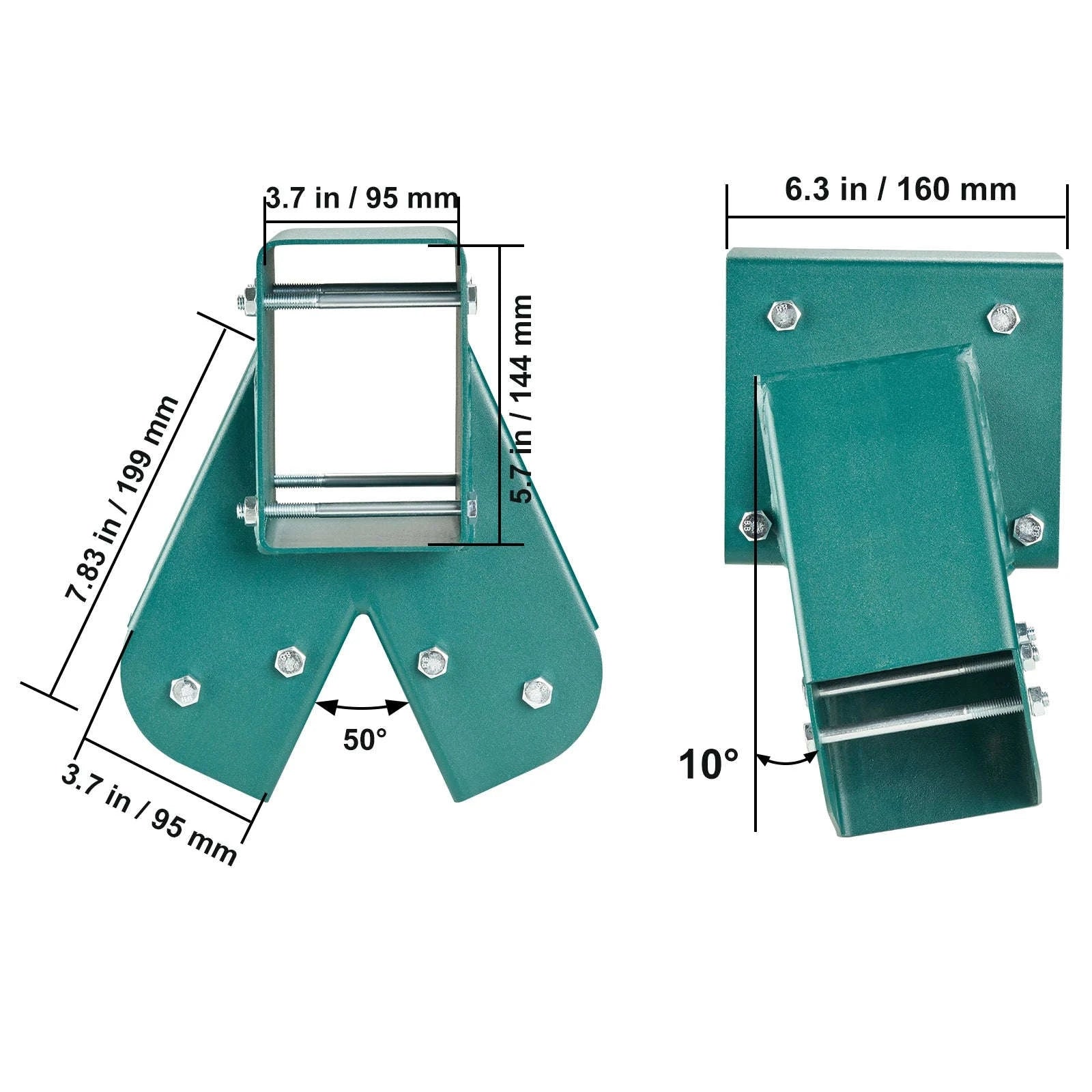Heavy Duty A-Frame Swing Set Brackets with Mounting Hardware-2 pcs / CZECH REPUBLIC
