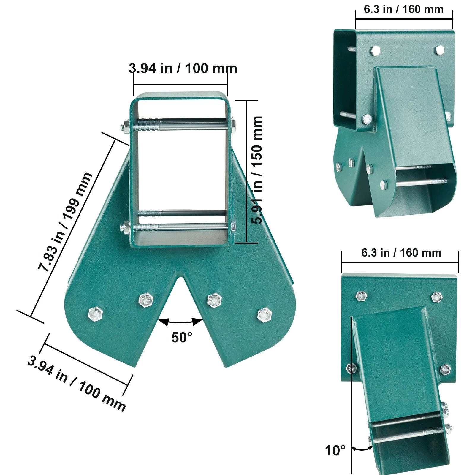 Heavy Duty A-Frame Swing Set Brackets with Mounting Hardware-2 pcs / CZECH REPUBLIC