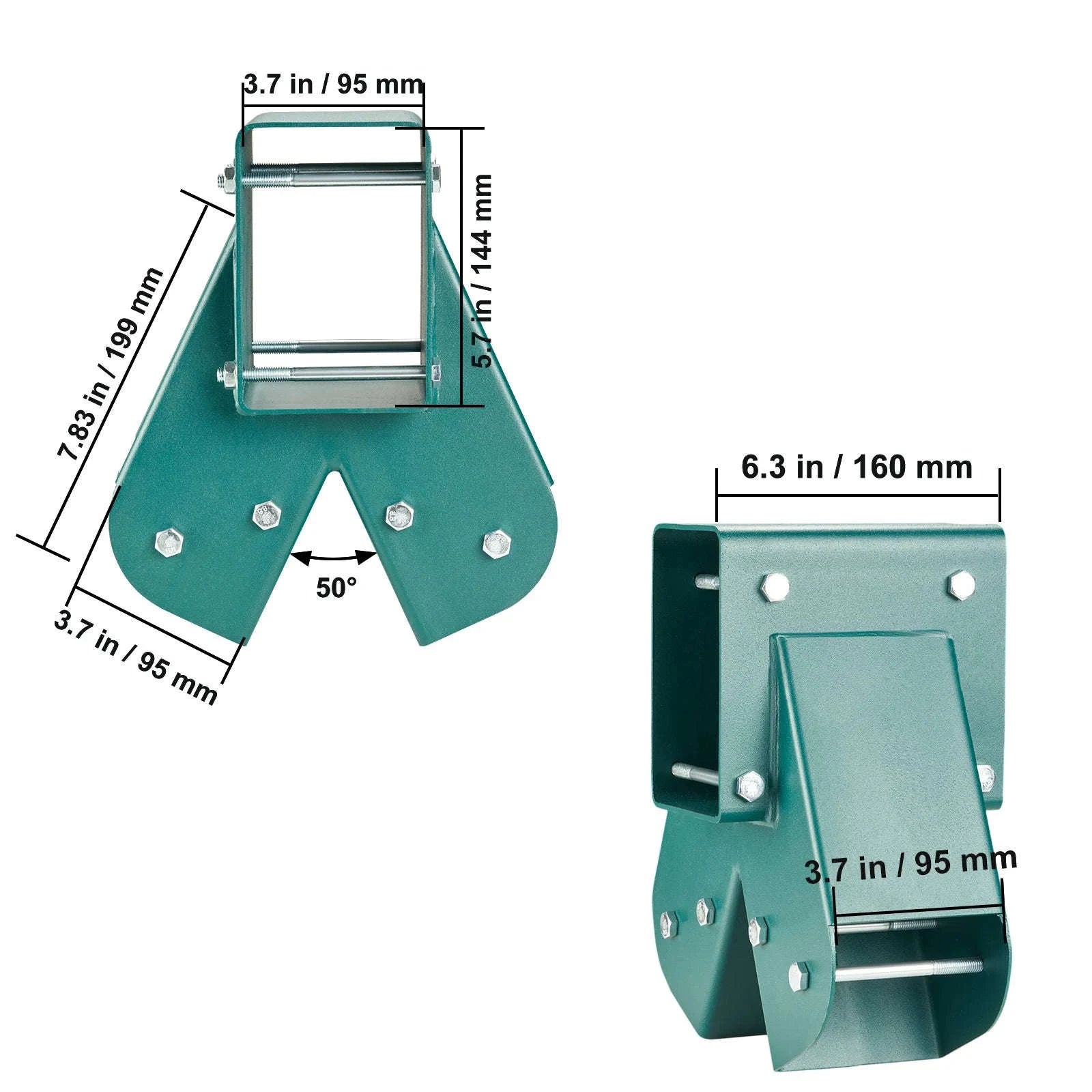Heavy Duty A-Frame Swing Set Brackets with Mounting Hardware-2 pcs / CZECH REPUBLIC