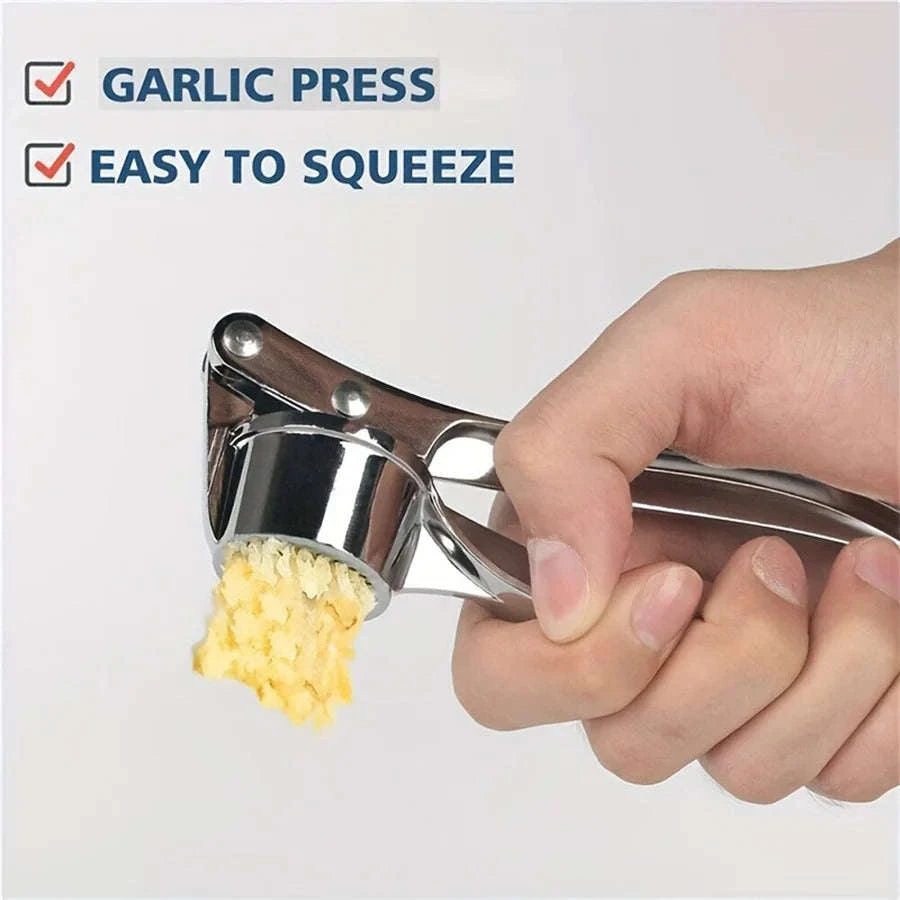 Heavy Duty Aluminum Garlic Press Multi-Tool 18cm-United States