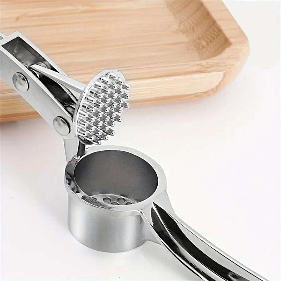 Heavy Duty Aluminum Garlic Press Multi-Tool 18cm-United States