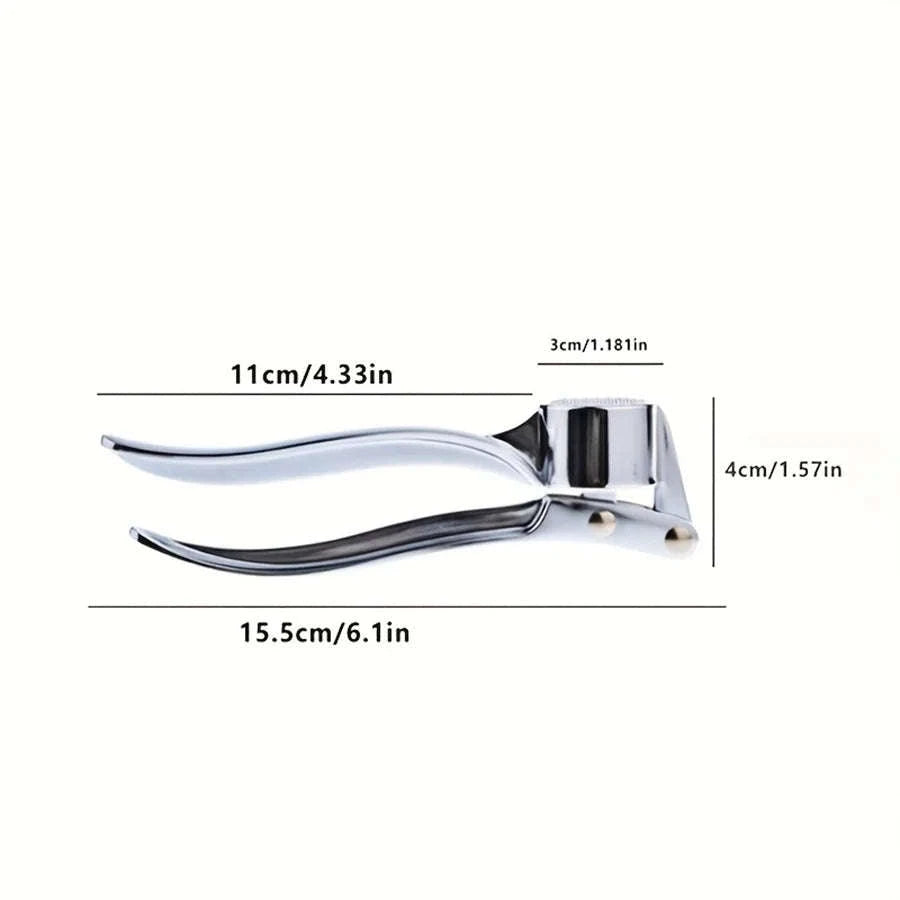Heavy Duty Aluminum Garlic Press Multi-Tool 18cm-United States