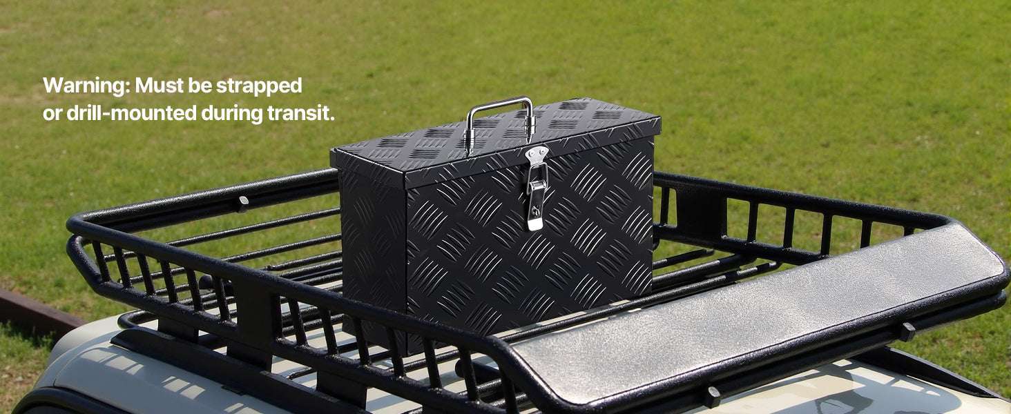 Heavy Duty Aluminum Truck Bed Tool Box with Lockable Storage-30x13x13inch / United States