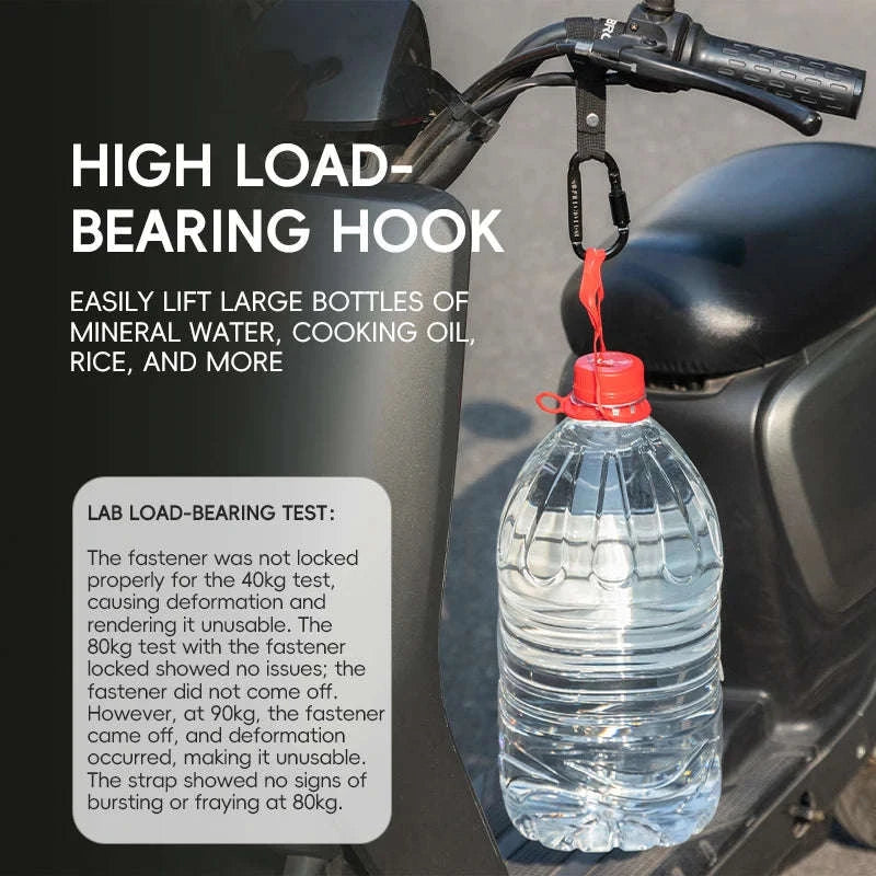 Heavy Duty Bike Handlebar Hook for Helmet, Bags & Bottles-2 pcs