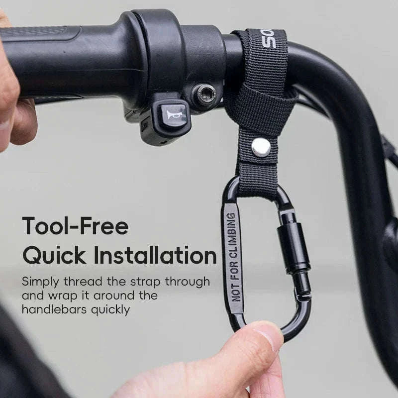Heavy Duty Bike Handlebar Hook for Helmet, Bags & Bottles-2 pcs