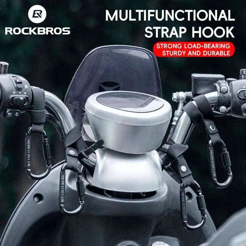 Heavy Duty Bike Handlebar Hook for Helmet, Bags & Bottles-2 pcs