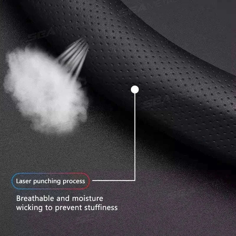 Heavy-Duty Car Steering Wheel Cover for 37-39cm Wheels-1pc