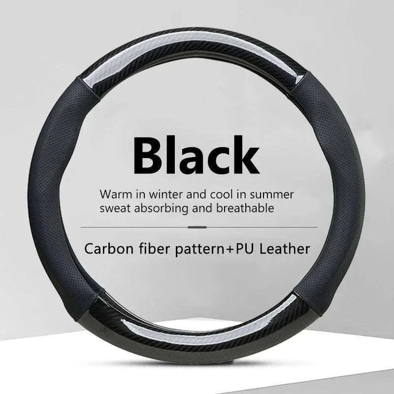 Heavy-Duty Car Steering Wheel Cover for 37-39cm Wheels-1pc