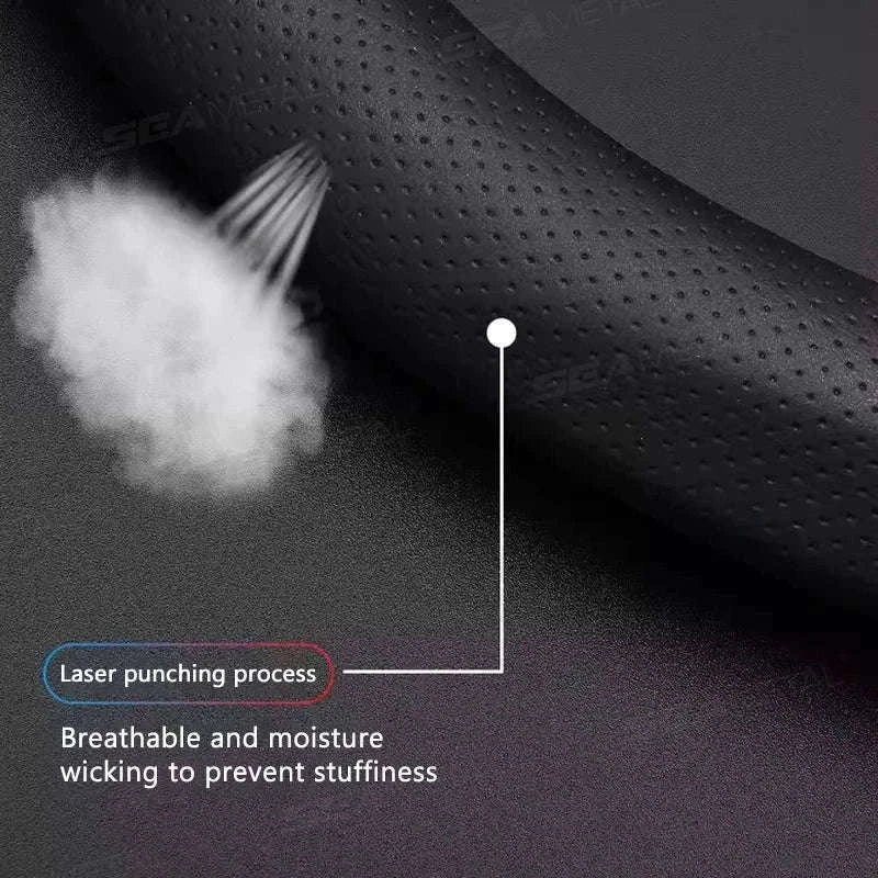 Heavy-Duty Car Steering Wheel Cover for 37-39cm Wheels-1pc