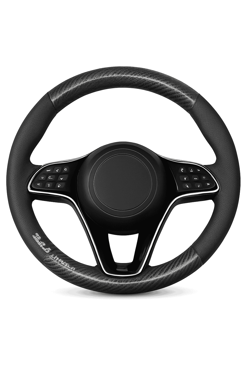 Heavy Duty Full-Wrapped Steering Wheel Cover 38cm Universal-Red