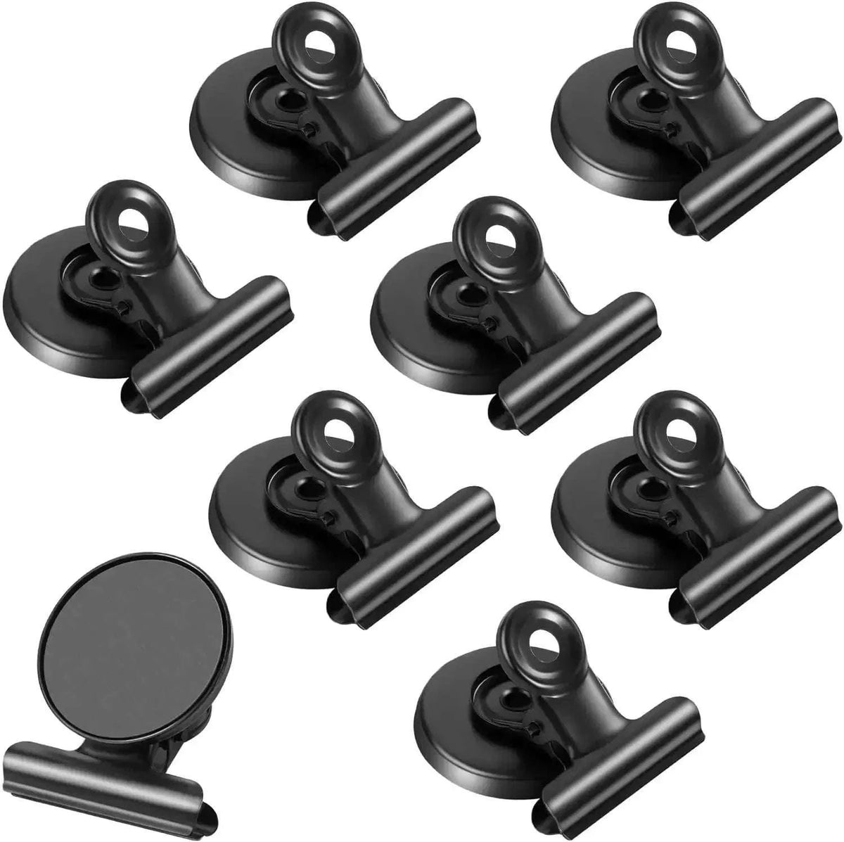 Heavy Duty Magnetic Bulldog Clips for Notes, Photos, and Reminders-10PCS-Sliver