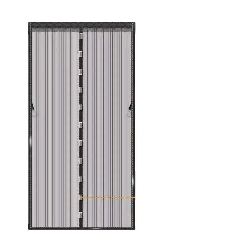 Heavy Duty Magnetic Screen Door Mesh Curtain-Black 90 x 210cm