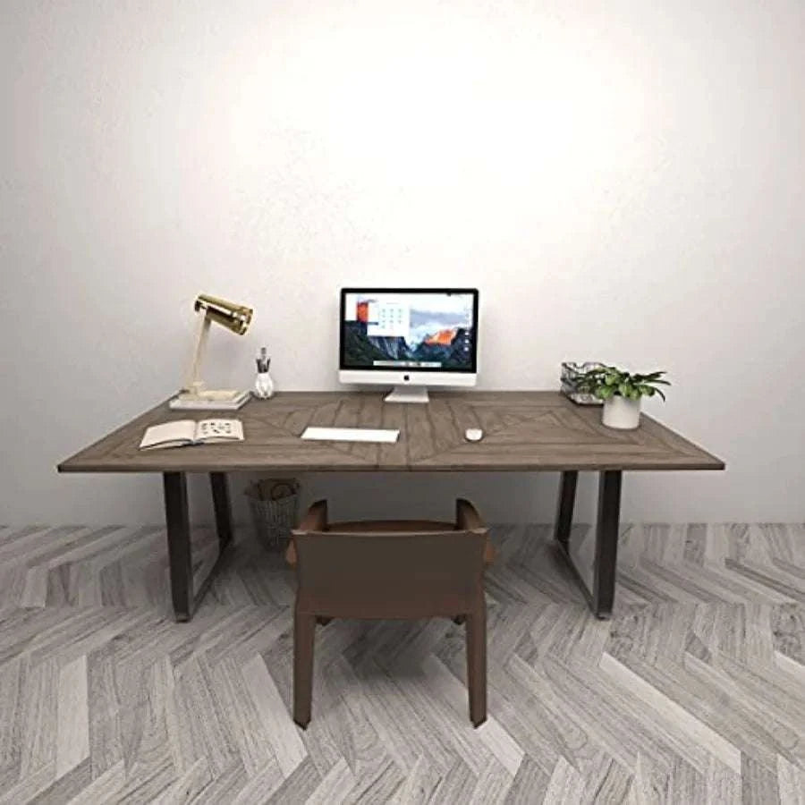Heavy Duty Metal Table Legs 28" x 17.7" Square Frame Set-United States / Black