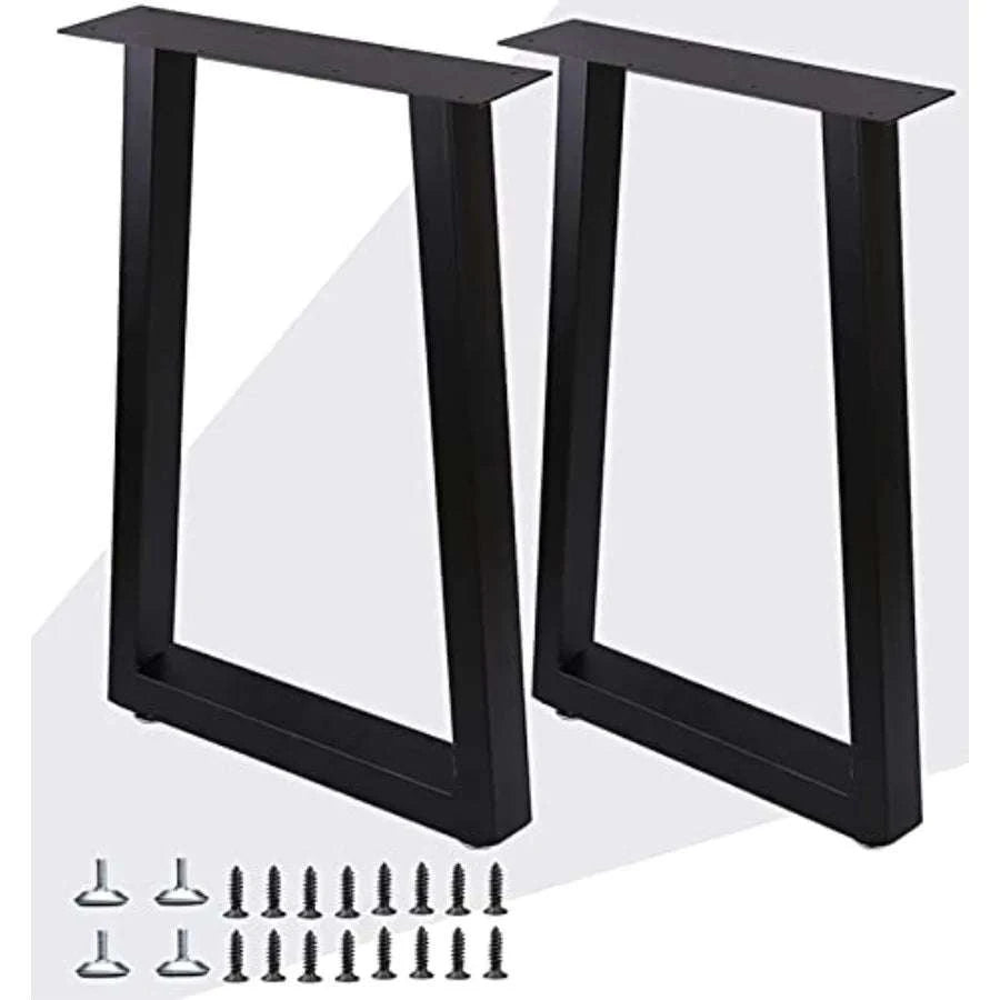 Heavy Duty Metal Table Legs 28" x 17.7" Square Frame Set-United States / Black
