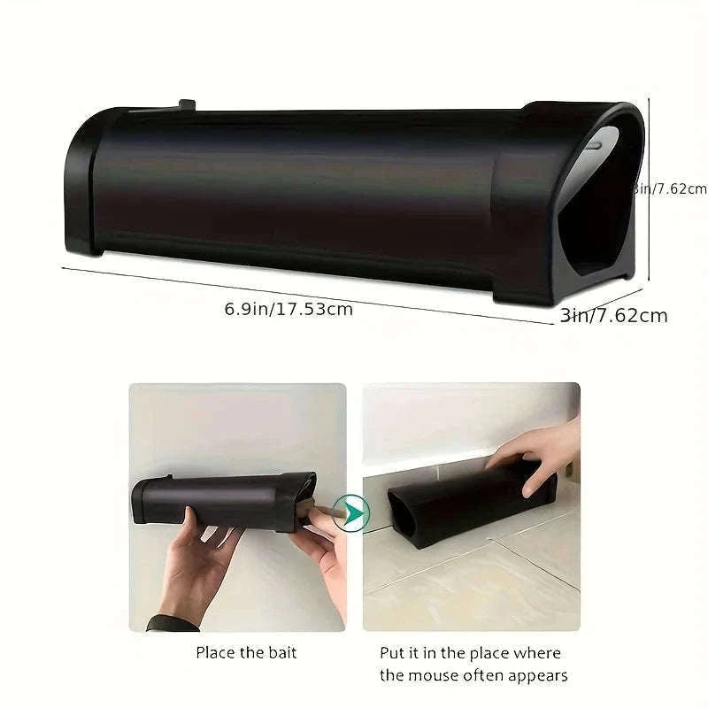 Heavy-Duty No-Contact Mouse Trap-black
