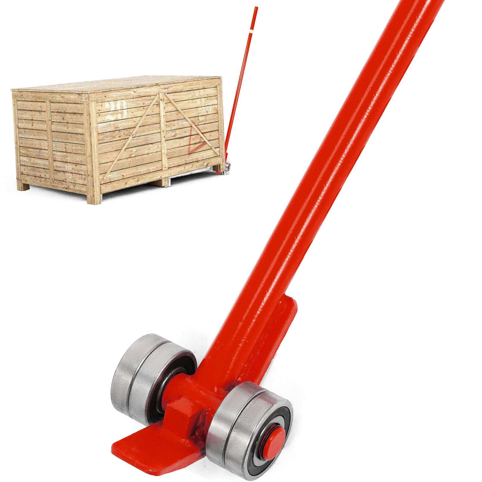 Heavy Duty Pry Lever Bar 6600 lbs Capacity with Wheels-3T 5ft / GERMANY