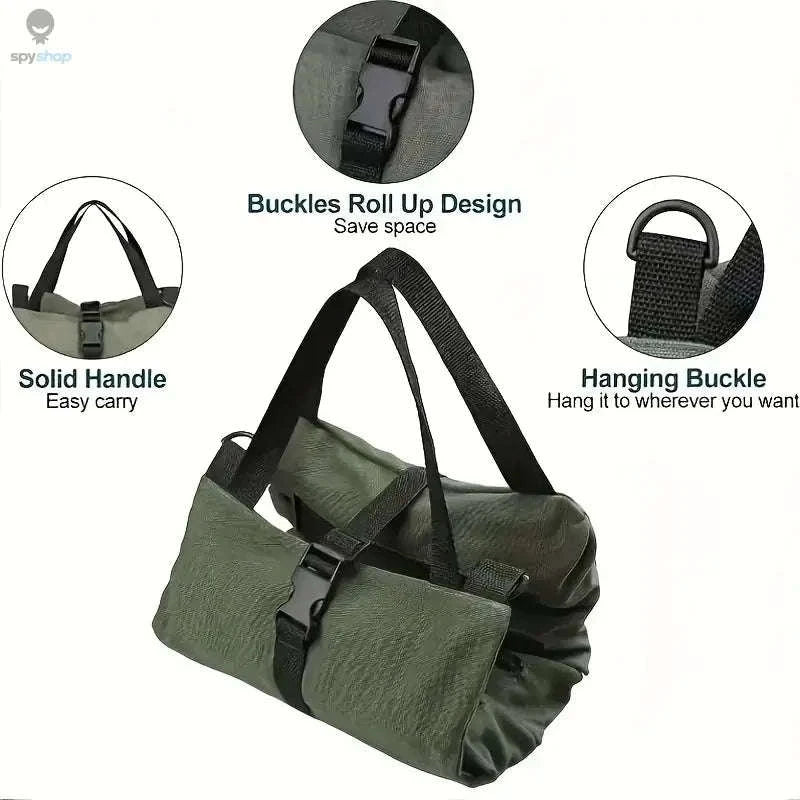 Heavy-Duty Roll-Up Tool Bag-green