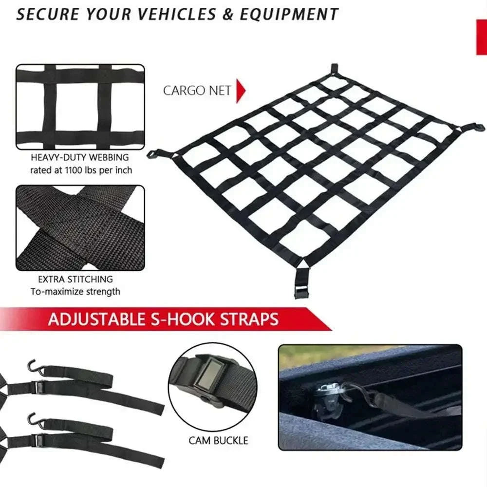 Heavy Duty Roof Rack Cargo Net-S / China Mainland