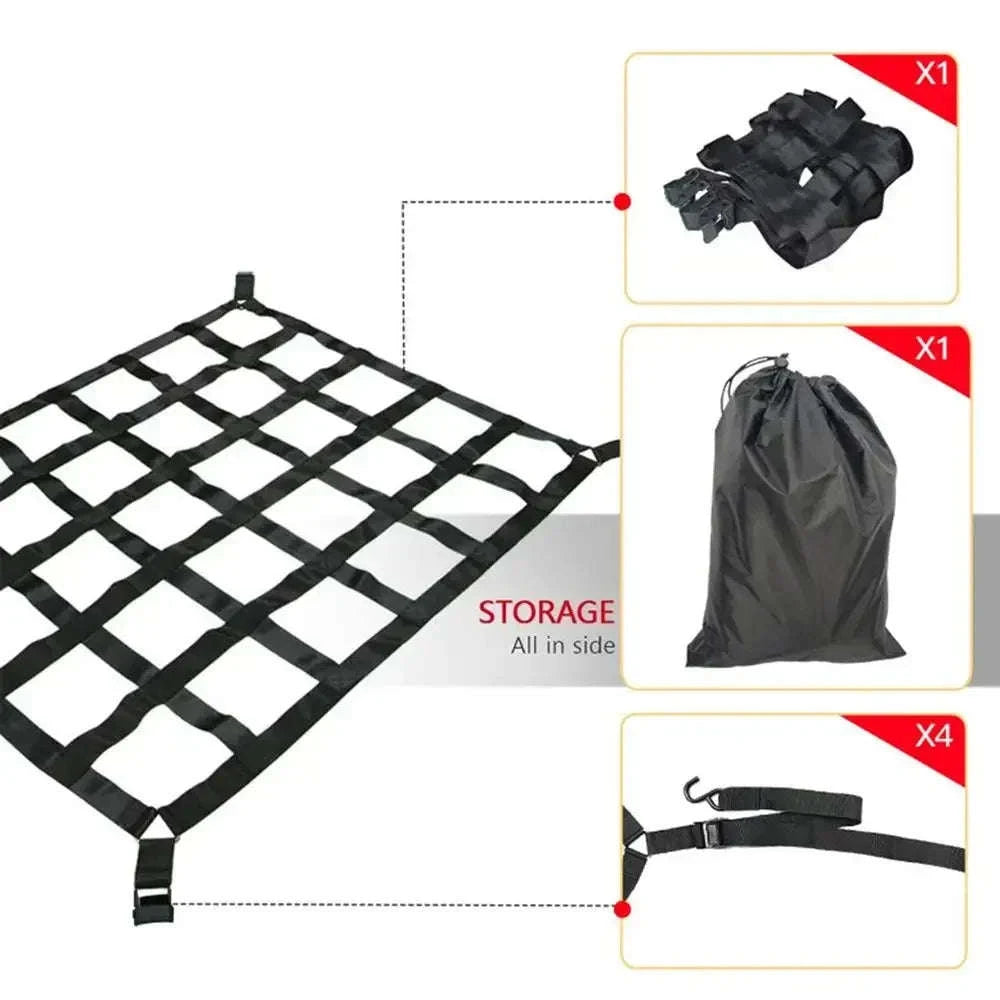 Heavy Duty Roof Rack Cargo Net-S / China Mainland