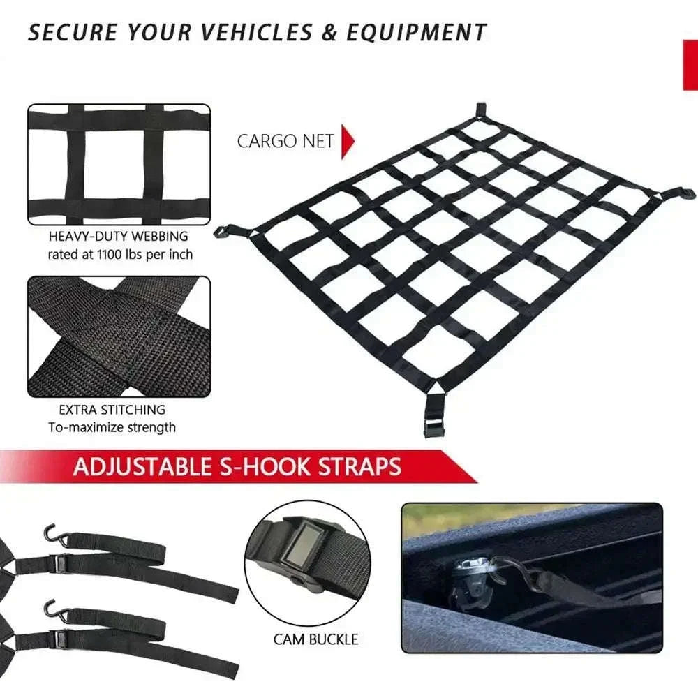 Heavy Duty Roof Rack Cargo Net-S / China Mainland