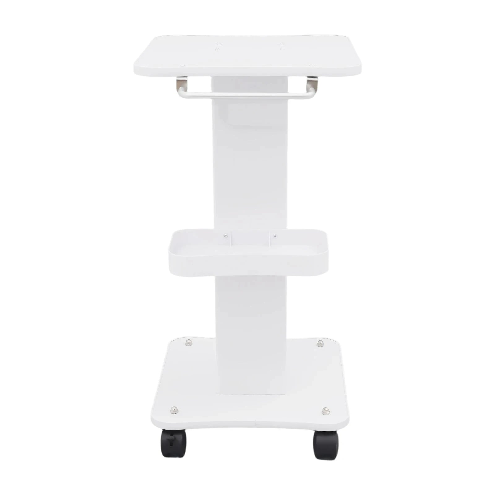 Heavy Duty Salon Trolley Cart with Silent Wheels & Storage Tray-White / United States