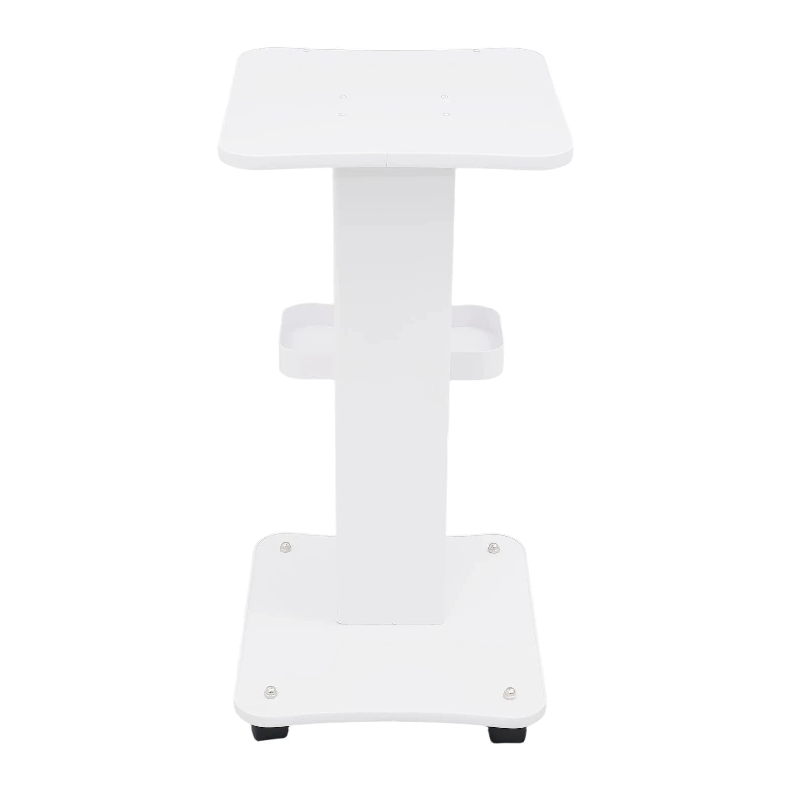Heavy Duty Salon Trolley Cart with Silent Wheels & Storage Tray-White / United States