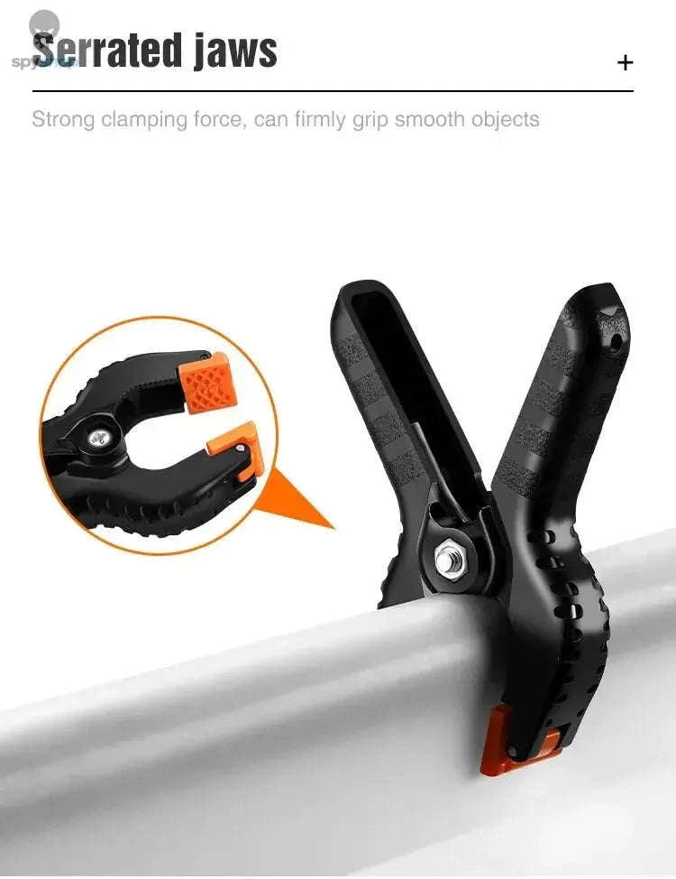 Heavy Duty Spring Clamps 6‑Piece 3‑Inch Set-Black