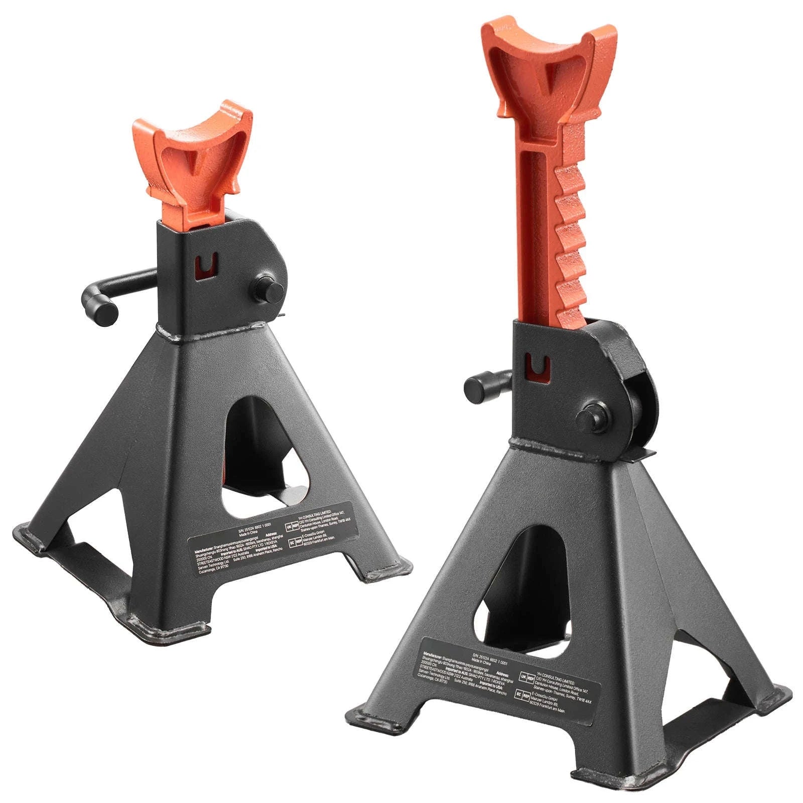 Heavy Duty Steel Jack Stands 3 Ton / 6 Ton with Locking-6 Ton / United States