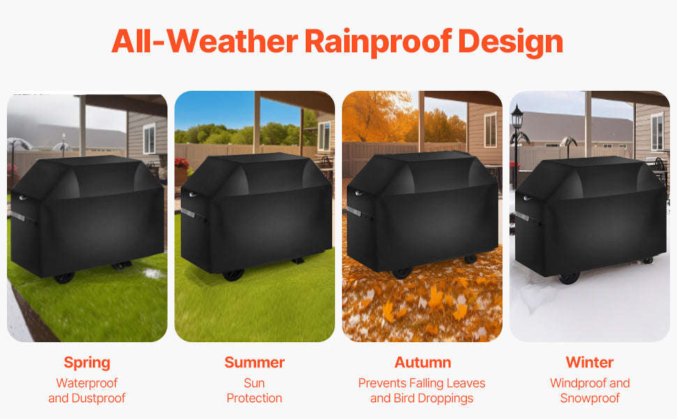 Heavy Duty Waterproof Grill Cover-60inch / United States